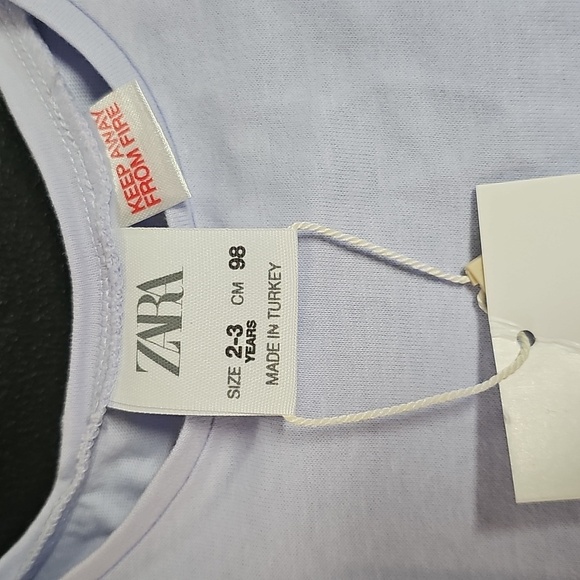 Zara Kids Short Sleeve Shirt - Light Purple - Picture 3 of 7